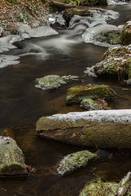 Karlstal in Ice - Langzeitbelichtung in der Karlstalschlucht Januar 2017 | Foto: Jens Vollmer