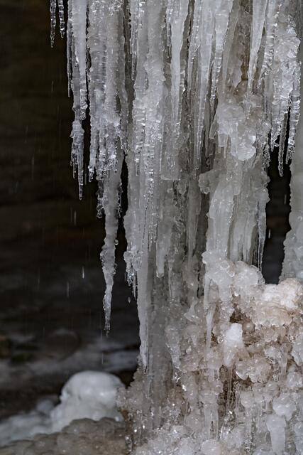 Der Wasserfall am Saufelsen als Eisgebilde im Januar 2017 | Foto: Jens Vollmer