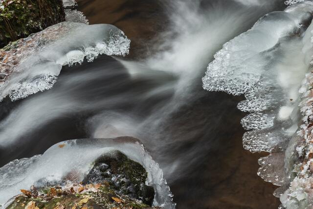 Karlstal in Ice - Langzeitbelichtung in der Karlstalschlucht Januar 2017 | Foto: Jens Vollmer