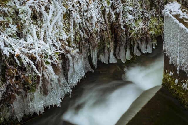 Karlstal in Ice - Langzeitbelichtung in der Karlstalschlucht Januar 2017 | Foto: Jens Vollmer