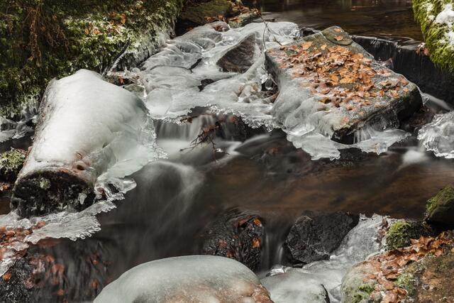 Karlstal in Ice - Langzeitbelichtung in der Karlstalschlucht Januar 2017 | Foto: Jens Vollmer