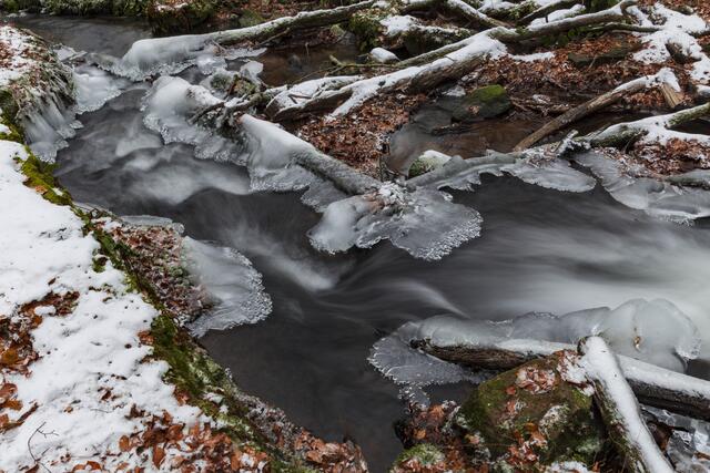 Karlstal in Ice - Langzeitbelichtung in der Karlstalschlucht Januar 2017 | Foto: Jens Vollmer