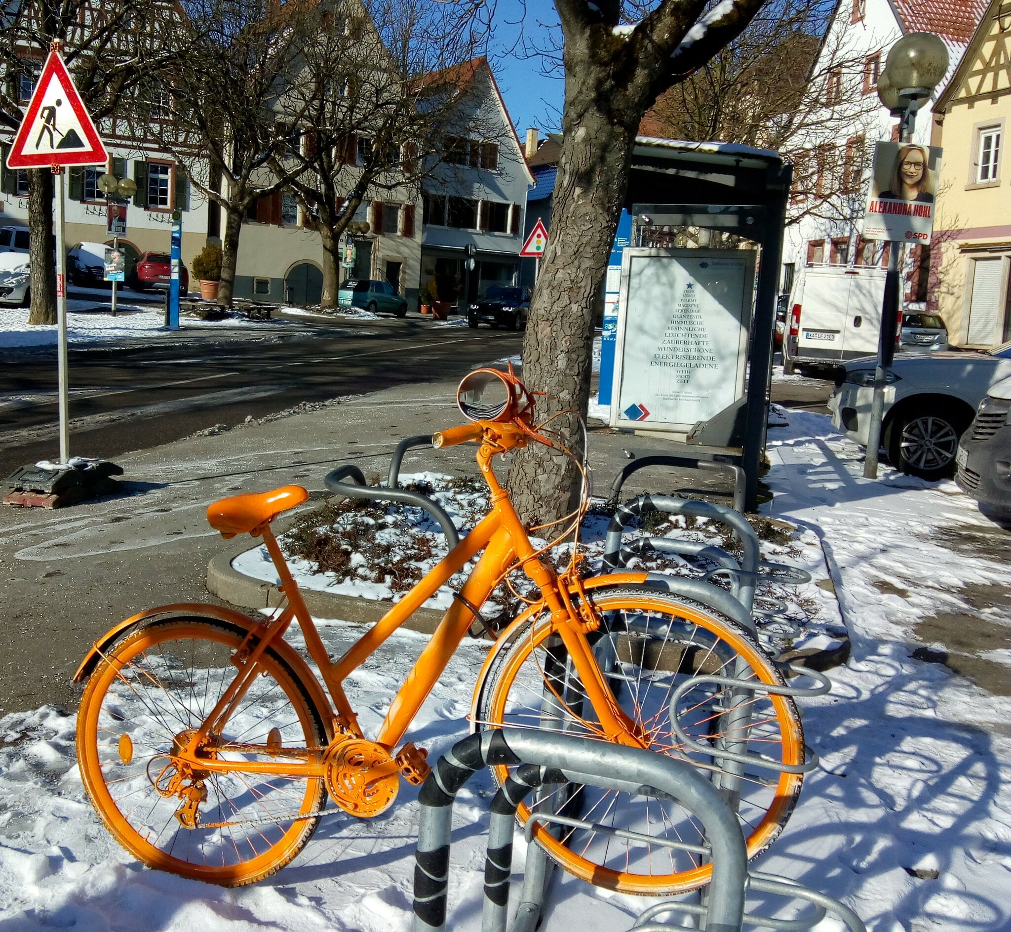 Landtagswahl in Corona-Zeiten: Fahrrad dient der Wahlinformation - Bruchsal