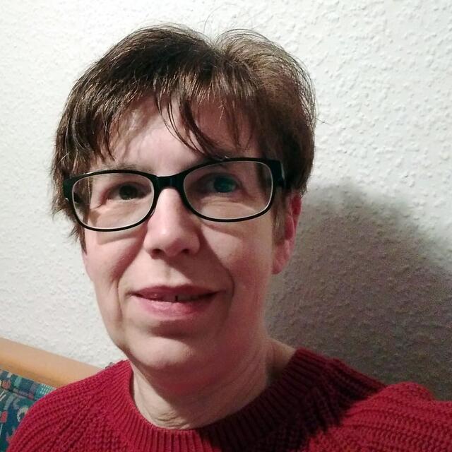 Foto: Michaela beim Fairplay-Online-Quiz