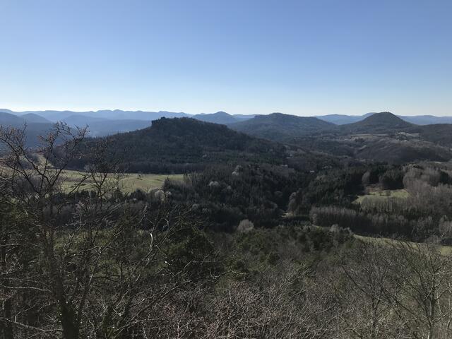 Von der Burgruine aus den Blick in die Ferne schweifen lassen. | Foto: B. Bender