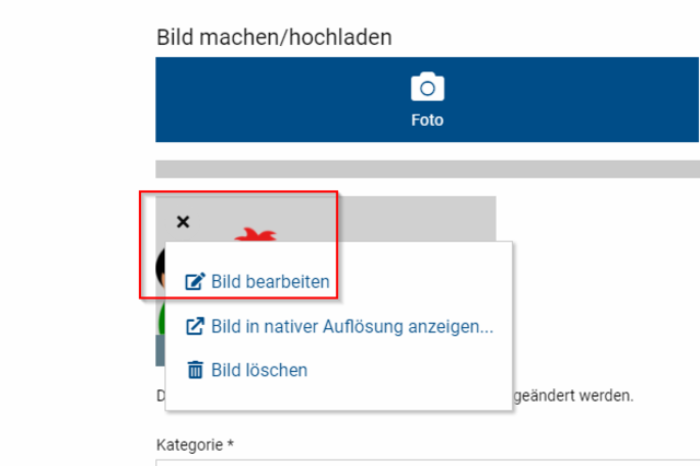 Schritt 3.5 Fotoinformationen ergänzen: Ergänzen Sie im Foto-Menü gerne Bildunterschriften und - ganz wichtig - den Urheber der Fotos. | Foto: Wochenblatt-Redaktion