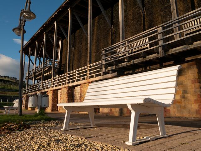 Naherholung in Bad Dürkheim: In den sommerlichen Abendstunden sind besonders die Bänke auf der Sonnenseite beliebt | Foto: Kim Rileit