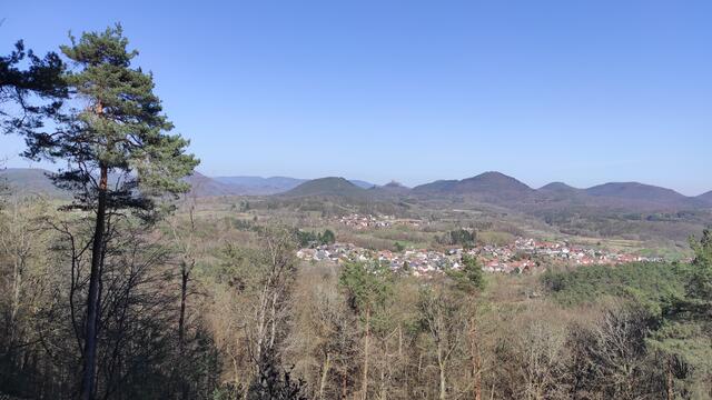 In der Bildmitte ist der Trifels zu sehen. | Foto: B.Bender