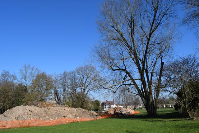 Noch bis Oktober wird der Kurpark eine Baustelle sein.  | Foto: B. Bender