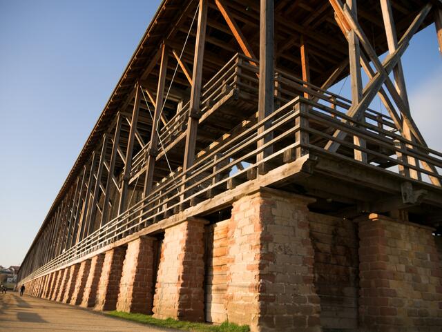Der Gradierbau in Bad Dürkheim ist steht unter Denkmalschutz | Foto: Kim Rileit