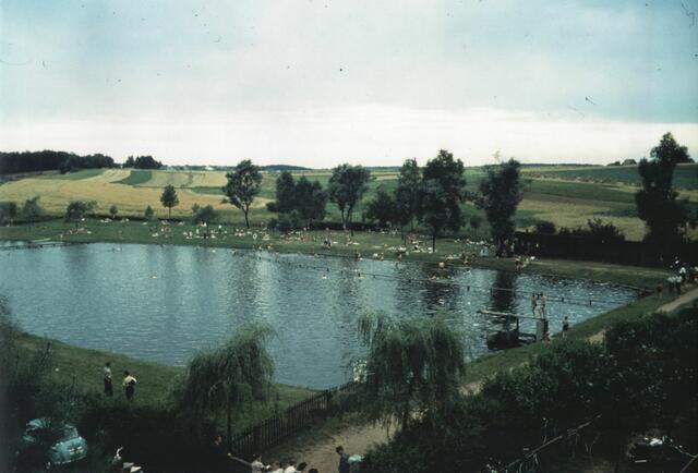 Ein koloriertes Bild vom "Erfebacher Badweiher" | Foto: Helge Ebling