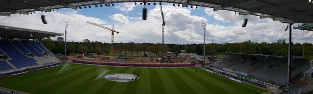 Karlsruher SC gegen Holstein Kiel im Wildparkstadion des KSC: Baustelle Wildpark | Foto: www.jowapress.de