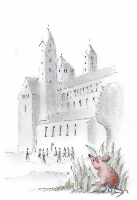 Schnippi, die Dommaus | Foto: Zeichnung von Helmut Schollenberger