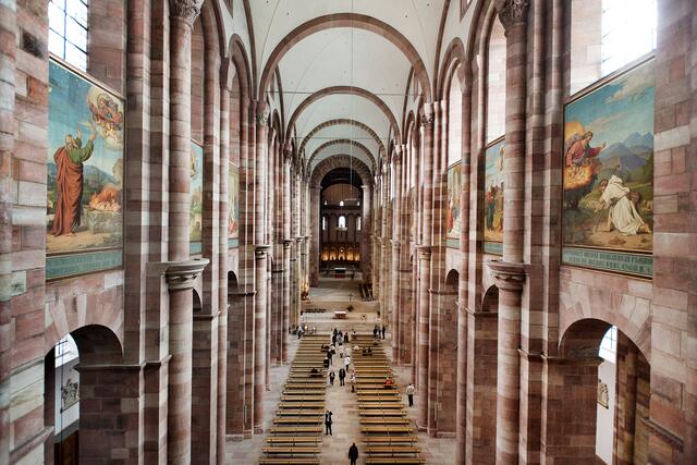 Blick in den Dom von der Sängerempore | Foto: Domkapitel Speyer/Klaus Landry