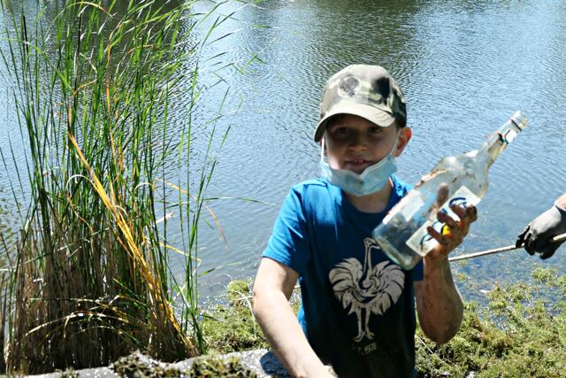 Flaschensammler einmal anders | Foto: Brigitte Melder