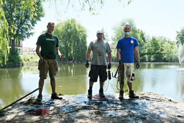 Die drei Macher !!! Respekt! Tolle Aktion! | Foto: Brigitte Melder