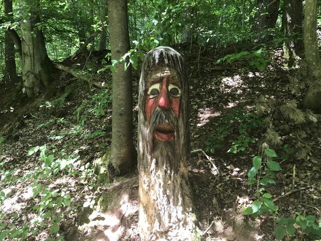 Baumrinde als Bart- und Haarpracht  | Foto: B. Bender