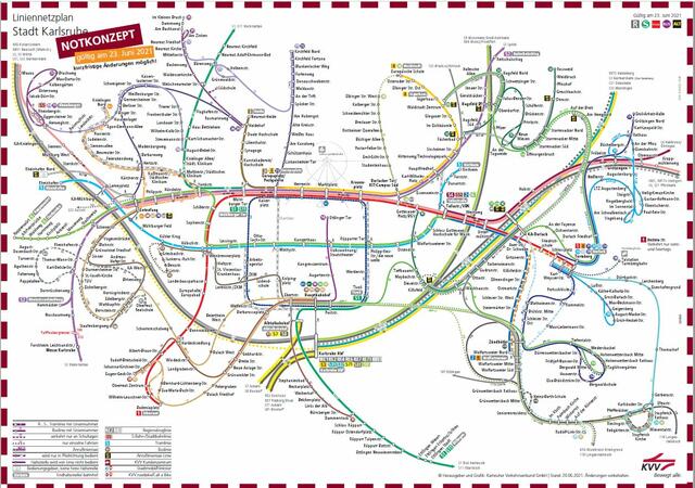 Das Notkonzept für Mittwoch, 23. Juni | Foto: KVV