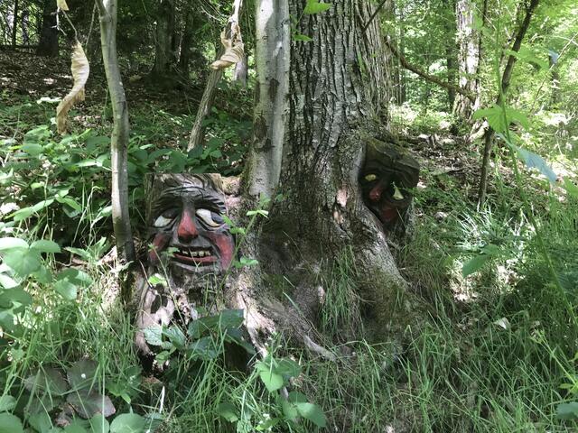 Ein bisschen versteckt und auch ein bisschen gruselig | Foto: B. Bender