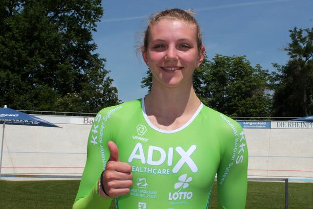 Alessa-Catriona Pröpster hat in Dudenhofen die 200 Meter Sprint gewonnen | Foto: Michael Sonnick