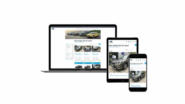 Auf der neuen Online-Plattform für Neu- und Gebrauchtwagen www.dein-subaru.online offerieren die Subaru-Vertragspartner ihre aktuellen Bestandsfahrzeuge