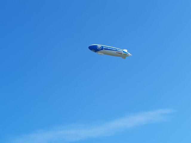 Zeppelin über dem Bodensee