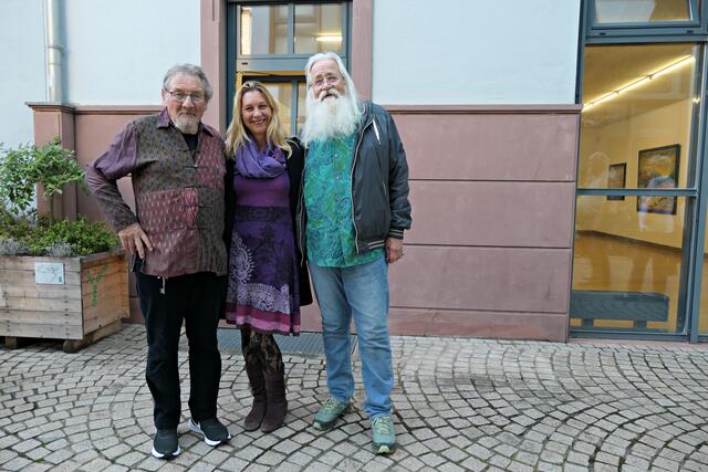 Fred Feuerstein, Maja Losmann, Wolfgang Maria Ohlhäuser (enge Freunde) | Foto: Brigitte Melder