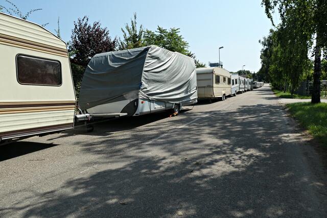 Stehen im Trockenen, ab dem Damm nur wenige Meter weiter wird es kritisch | Foto: Brigitte Melder