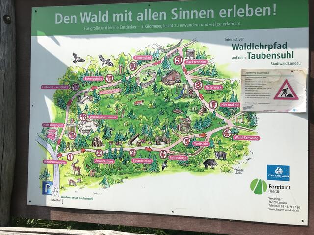 Infotafeln mit den 13 Stationen | Foto: B. Bender