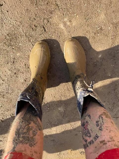 Gummistiefel gehörten zum wichtigsten Equipment | Foto: Michael Merz