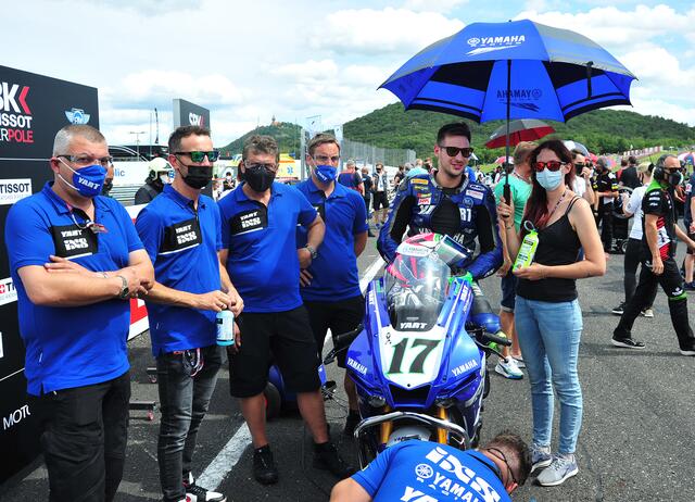 Marvin Fritz aus Neckarzimmern wurde in Most Zehnter beim Superbike-WM Debüt (Foto Ralf Reinhardt)