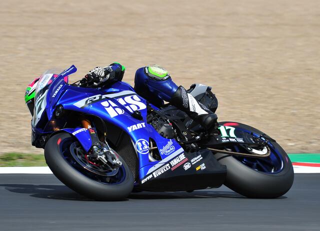 Marvin Fritz aus Neckarzimmern wurde in Most Zehnter beim Superbike-WM Debüt (Foto Ralf Reinhardt)