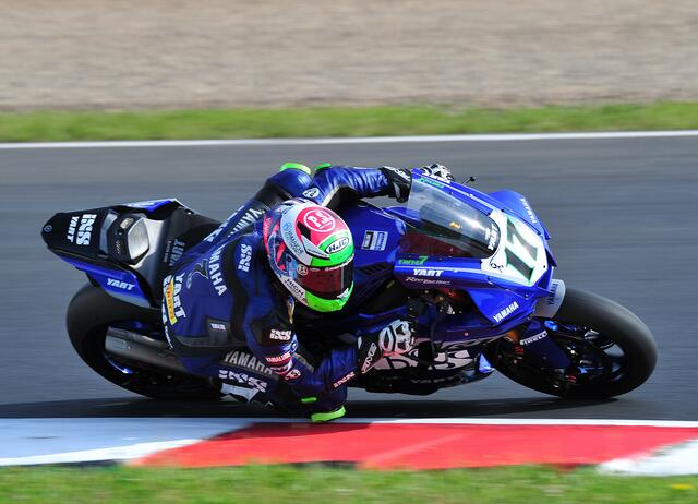 Marvin Fritz aus Neckarzimmern wurde in Most Zehnter beim Superbike-WM Debüt (Foto Ralf Reinhardt)