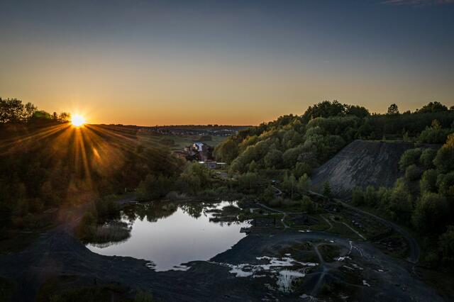 Sonnenuntergang am Stöffel-Park
