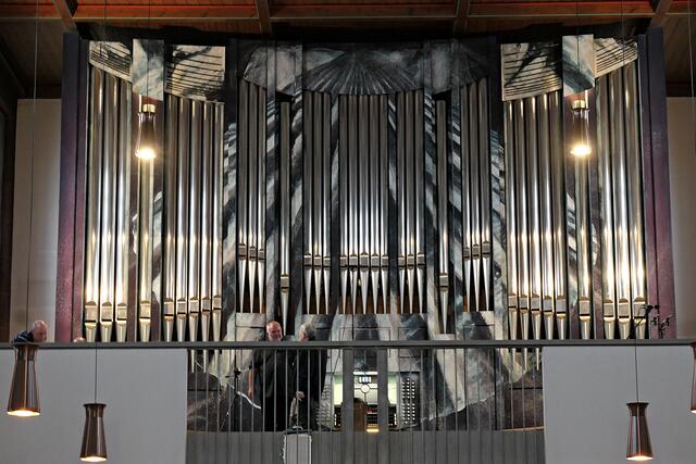 Wundervolle Orgel auf der Empore der Kirche | Foto: Brigitte Melder