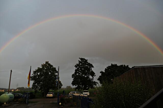 Und zur Belohnung gab es dann noch diesen herrlichen Regenbogen | Foto: Brigitte Melder