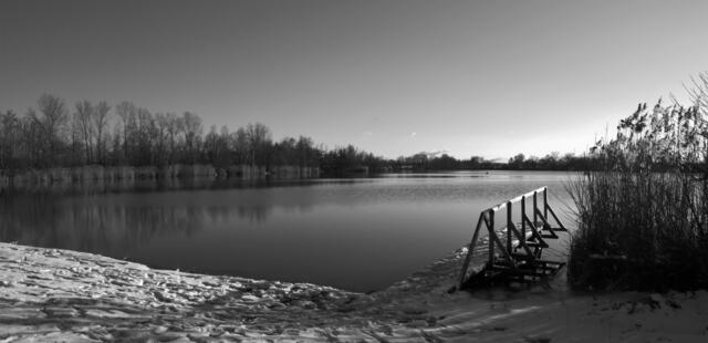 Ein See bei Neupotz in sw im Februar