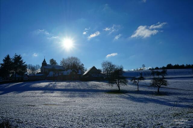 Evangelische Kirche bei Wartenberg-Rohrbach/OT Rohrbach im Winter | Foto: Stephen Wüstenberg Photographie - Wartenberg-Rohrbach