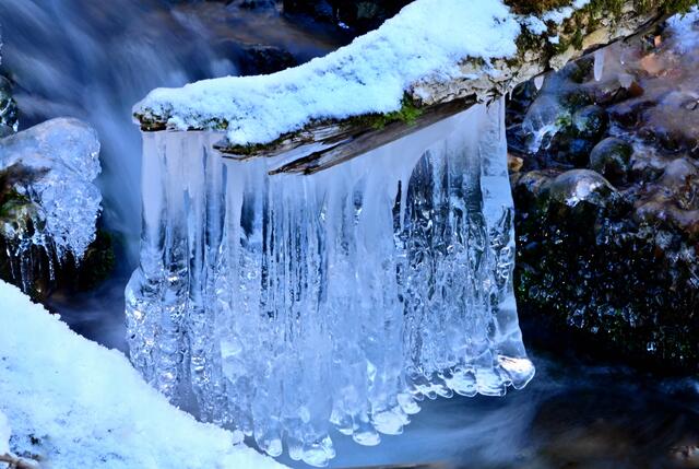Foto: Eiszeit im Wildensteiner Tal - Foto: Florian Bauer