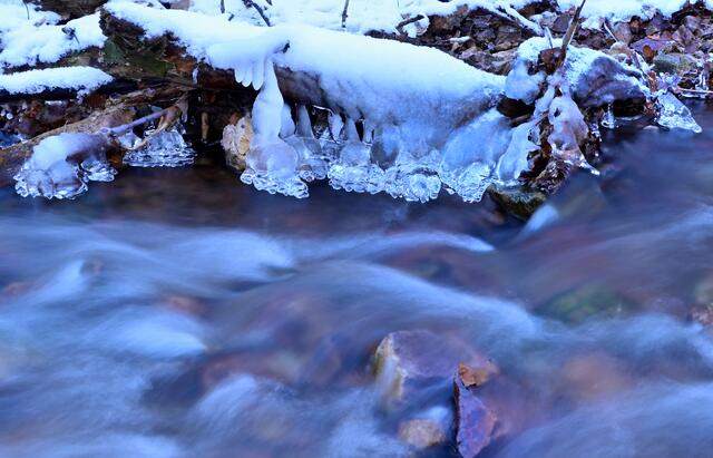 Foto: Eiszeit im Wildensteiner Tal - Foto: Florian Bauer