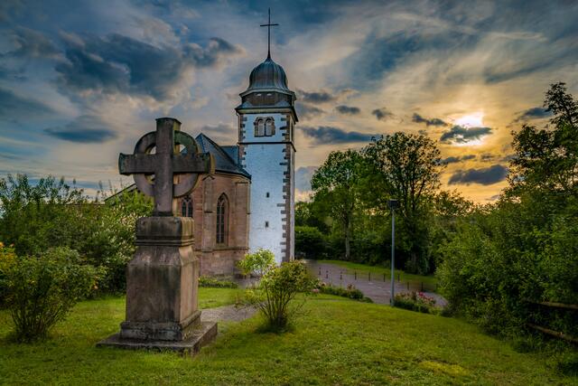 Remigiusbergkapelle im Abendlicht  September 2021 | Foto: Stefan Jung