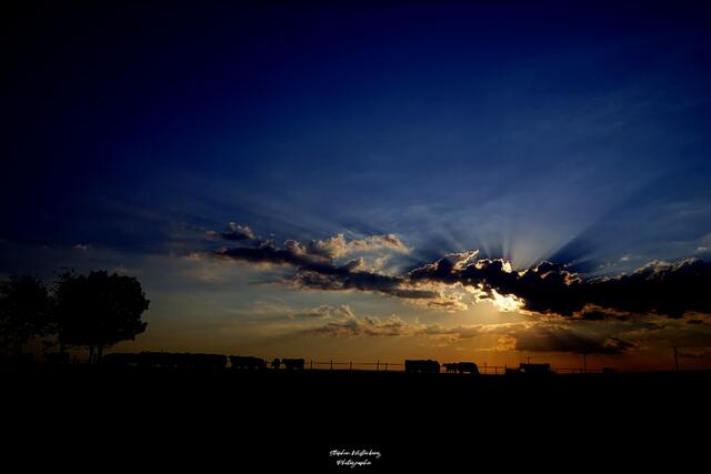 Sonnenuntergang am Felsbergerhof bei Imsweiler | Foto: Stephen Wüstenberg Photographie - Wartenberg-Rohrbach