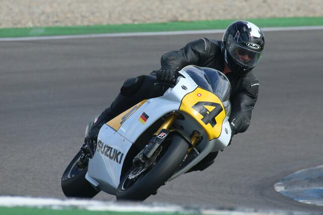 Suzuki-Pilot Bernd Herrmann aus Walldorf wurde zweimal Zweiter (Foto Thomas Haas)