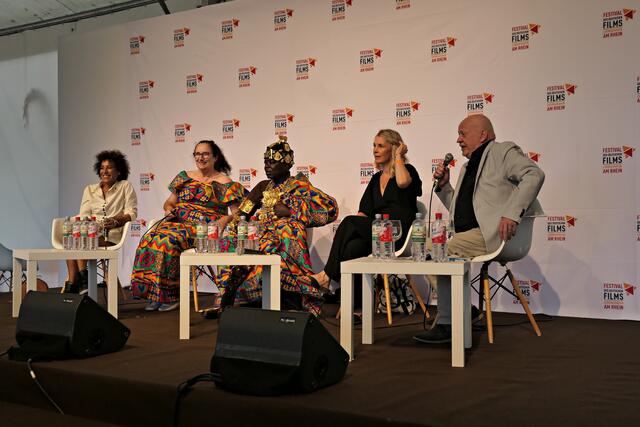 Beim Filmgespräch | Foto: Brigitte Melder