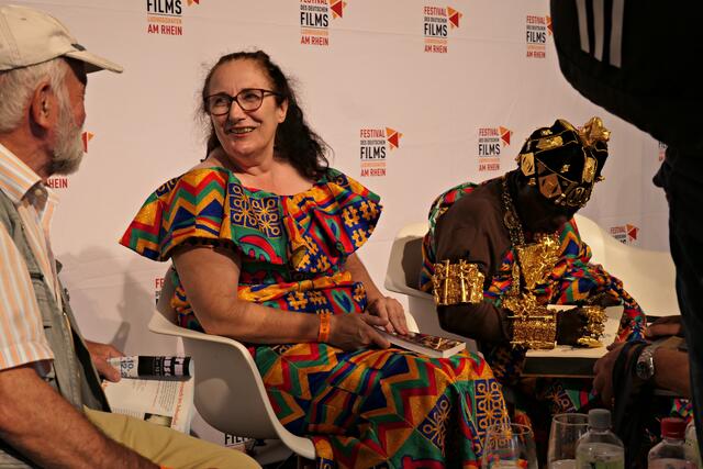 Limburgerhofer im Gespräch mit Frau Gabriele Bansah | Foto: Brigitte Melder