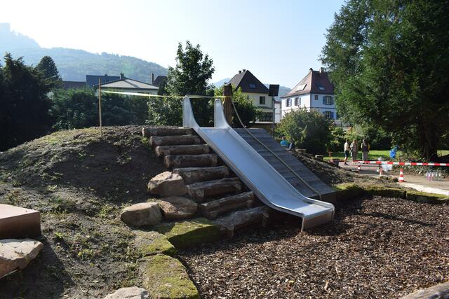 Die Rutsche wird wohl eher ein Ort der jungen Generation | Foto: B. Bender