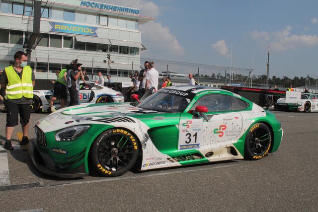 Tim Heinemann (Essen) und Patrick Assenheimer (Heilbronn) wurden im AMG-Mercedes vom Space Drive Racing-Team Zweite (Foto Michael Sonnick)