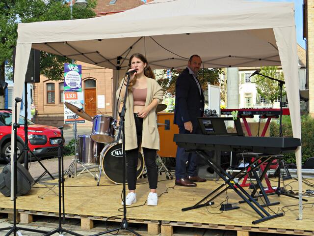 Lena Ludwig beim Soundcheck | Foto: Brigitte Melder