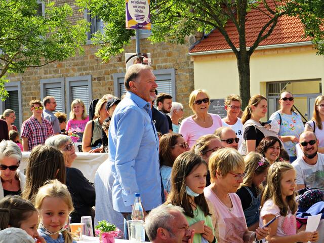 Happy Birthday für Herrn Leicht sen. - war gerührt | Foto: Brigitte Melder