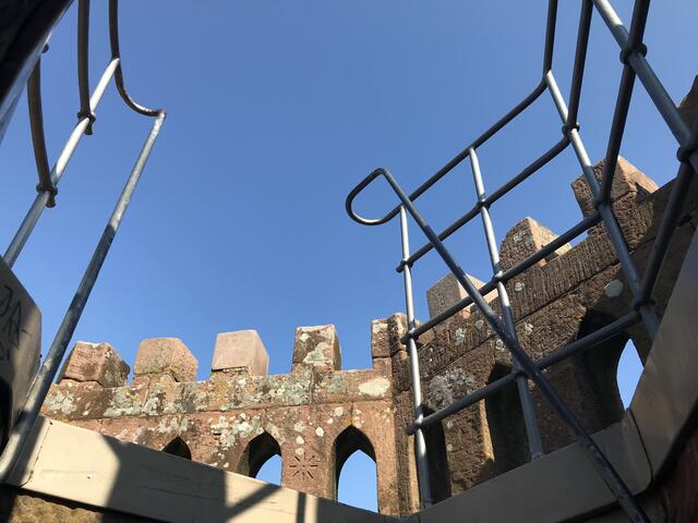 Der Ausblick wartet | Foto: B. Bender